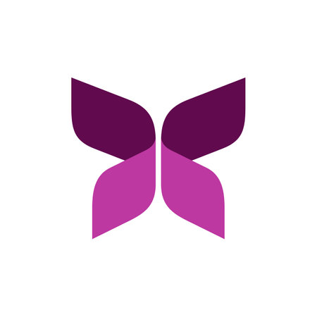 Pink Ribbon Butterfly Logo Template Illustration Design. Vector EPS 10.のイラスト素材
