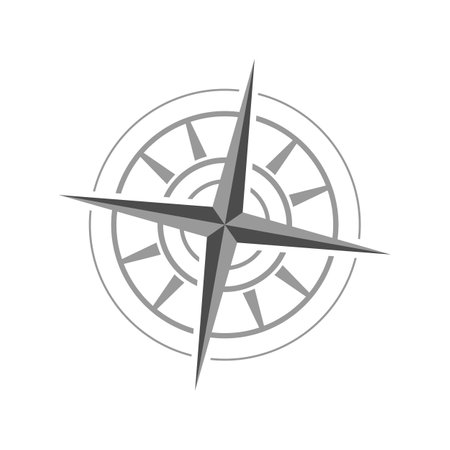 Compass Rose Vector Logo Template Illustration Design. Vector EPS 10.のイラスト素材
