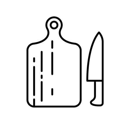 Cutting Board Icon Vector Design Illustrationのイラスト素材