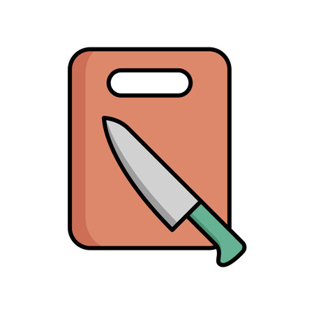 Cutting Board Icon Vector Design Illustrationのイラスト素材