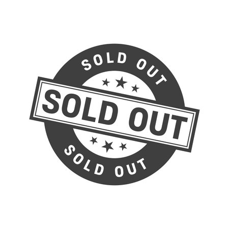 Sold Out Stamp. Sold Out Grunge Round Signのイラスト素材