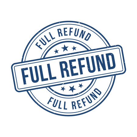 Full Refund Stamp,Full Refund Grunge Round Signのイラスト素材