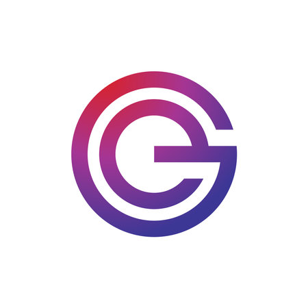 Circle Letter E G or G E Icon Vector Logo Templateのイラスト素材