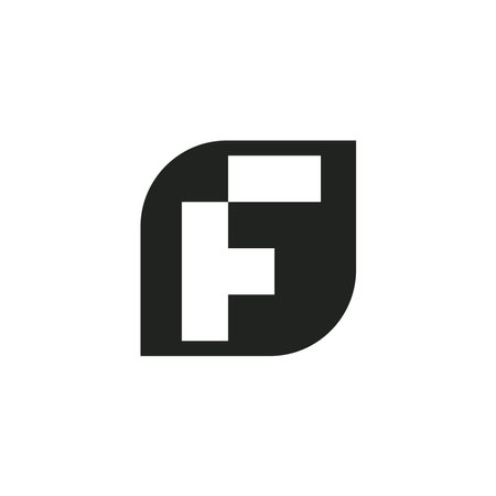 Letter F Logo Template Illustration Designのイラスト素材
