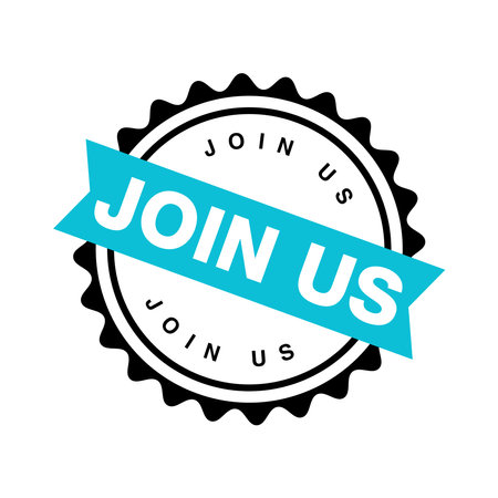 Join Us Letter Rubber Stamp Templateのイラスト素材