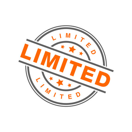 Limited Letter Rubber Stamp Templateのイラスト素材