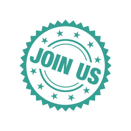 Join Us Letter Rubber Stamp Templateのイラスト素材