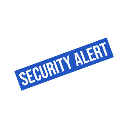 Security Alert Rubber Stamp Vector Template