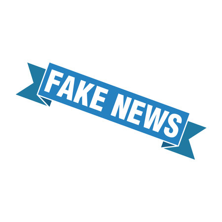 Fake News Rubber Stamp Vector Templateのイラスト素材