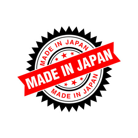 Made in Japan Rubber Stamp Vector Templateのイラスト素材