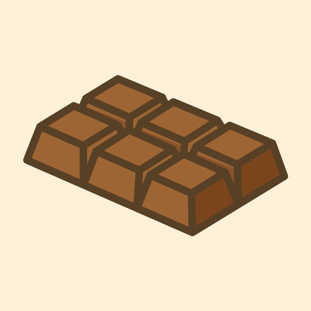 Kawaii Design Style Chocolate Bar Vector Templateのイラスト素材