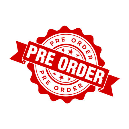 Pre Order Letter Rubber Stamp Template Designのイラスト素材