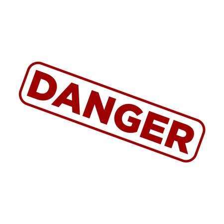 Danger Letter Rubber Stamp Template Designのイラスト素材