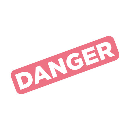 Danger Letter Rubber Stamp Template Designのイラスト素材