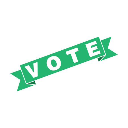 Vote Letter Rubber Stamp Template Design