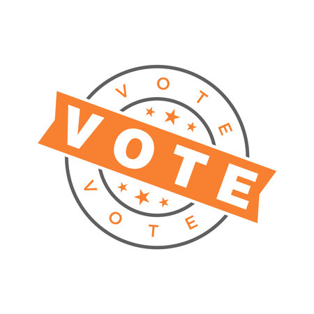 Vote Letter Rubber Stamp Template Designのイラスト素材