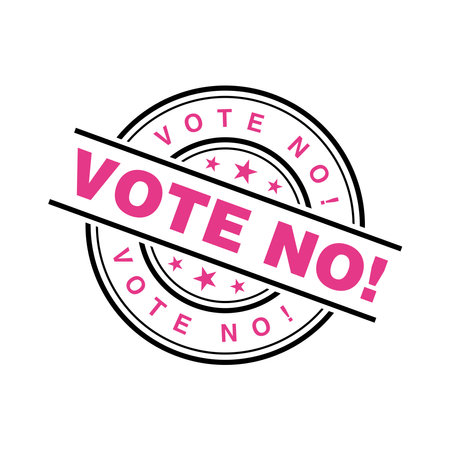 Vote No Letter Rubber Stamp Template Designのイラスト素材