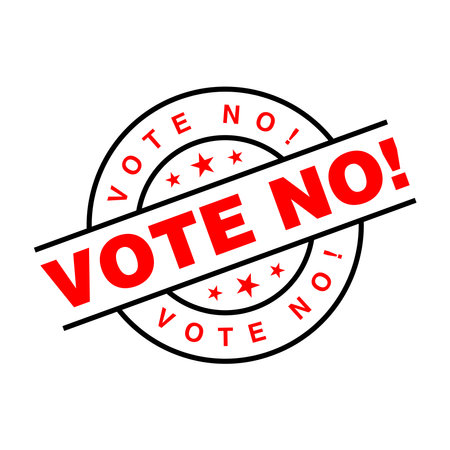 Vote No Letter Rubber Stamp Template Designのイラスト素材