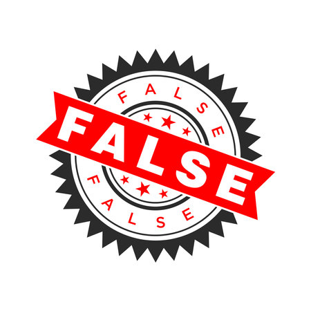 False Letter Rubber Stamp Template Designのイラスト素材