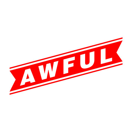 Awful Letter Rubber Stamp Template Designのイラスト素材