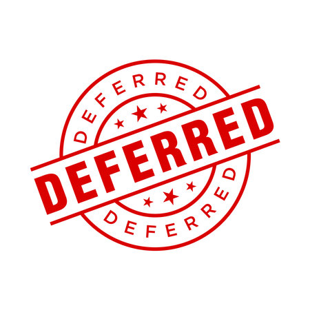 Deferred Letter Rubber Stamp Template Designのイラスト素材