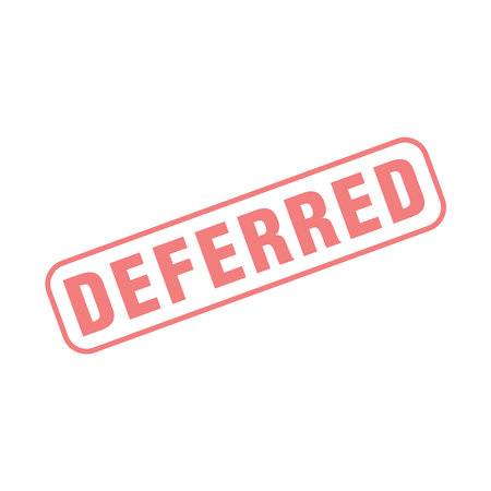 Deferred Letter Rubber Stamp Template Designのイラスト素材