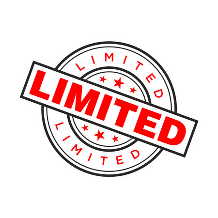 Limited Letter Rubber Stamp Vector Design Templateのイラスト素材