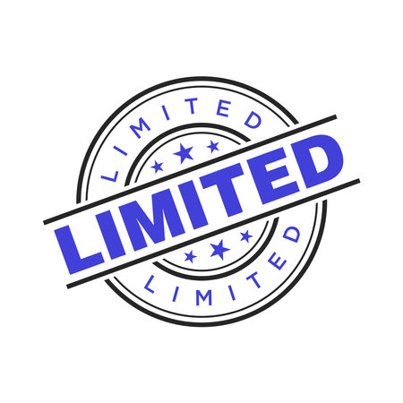 Limited Letter Rubber Stamp Vector Design Templateのイラスト素材