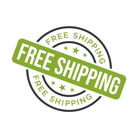 Free Shipping Letter Rubber Stamp Vector Design Templateのイラスト素材