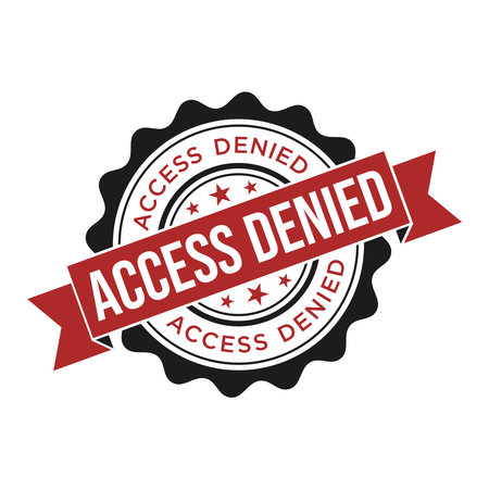 Access Denied Letter Rubber Stamp Vector Design Templateのイラスト素材