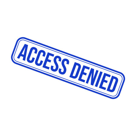 Access Denied Letter Rubber Stamp Vector Design Templateのイラスト素材