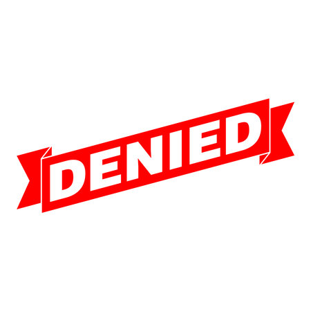 Denied Letter Rubber Stamp Vector Design Templateのイラスト素材