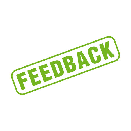 Feedback Letter Rubber Stamp Vector Design Templateのイラスト素材
