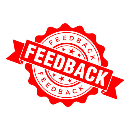 Feedback Letter Rubber Stamp Vector Design Templateのイラスト素材