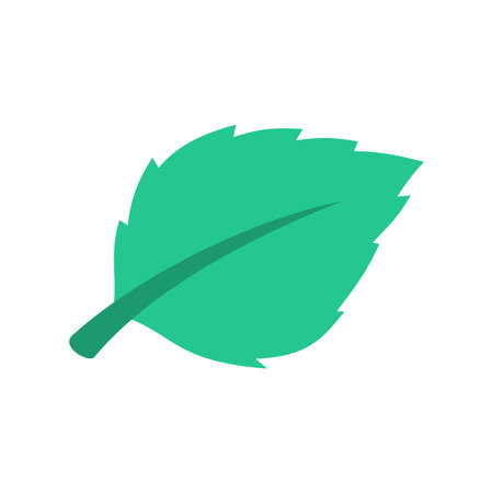 Green Leaf Icon Illustration Vector Templateのイラスト素材