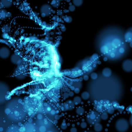 blue blurry wavy background in perspective