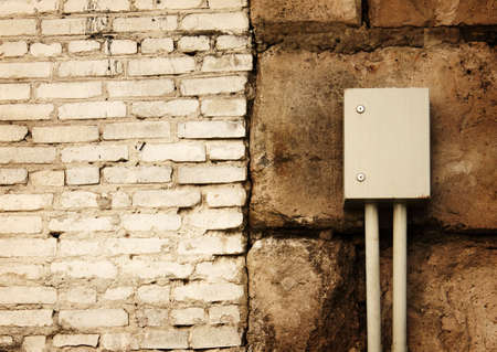 old grunge brick brown wall textureの写真素材