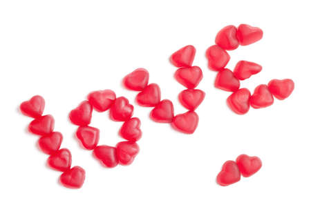 word love made by jelly heartsの写真素材
