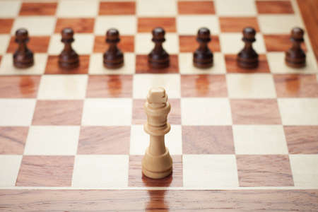 chess concept over grey background