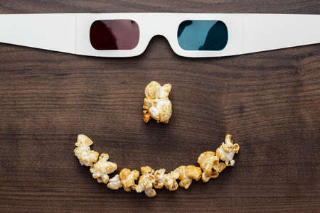 3d technology conceptual photo of smiling faceの写真素材