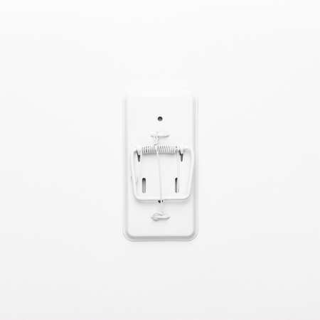 mousetrap on the white background. not isolatedの写真素材