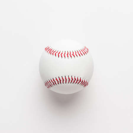 baseball ball on white background. not isolatedの写真素材