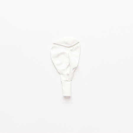 burst balloon on the white background. not isolatedの写真素材