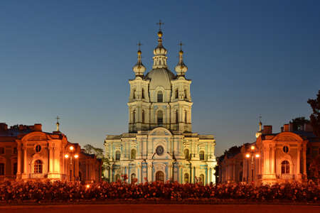 St  Petersburg, Smolny Cathedralの写真素材