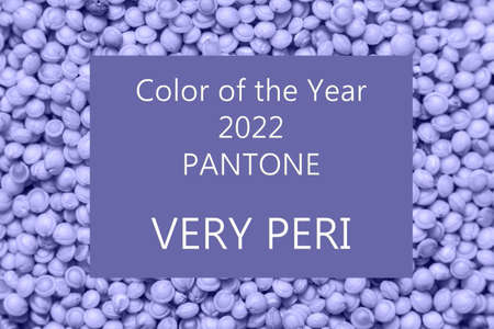 Couscous background and text Color of the Year 2022 Pantone Very Peri