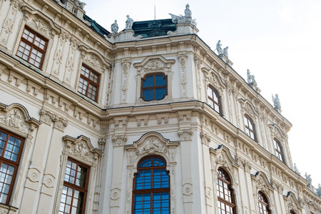 Baroque Belvedere Palace in Vienna. May 19, 2023, Austria, Vienna.のeditorial素材