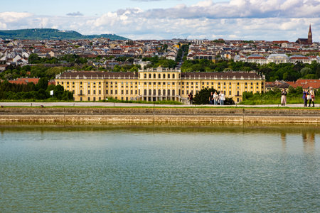 Schonbrunn Palace is the summer residence of the Austrian emperors of the Habsburg dynasty. May 15, 2023, Vienna, Austriaのeditorial素材