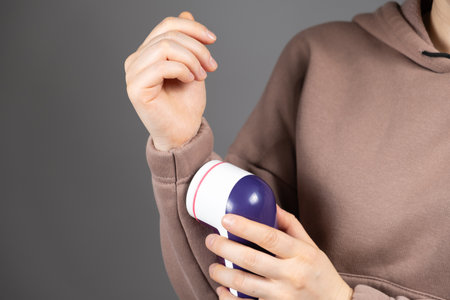 Electric Portable Clothes Pill Remover, Clothing Care Devices.の写真素材