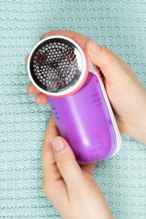 Electric Portable Clothes Pill Remover, Clothing Care Devices.の写真素材