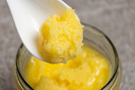 Ghee Healthy Clarified Butter Close-Up.